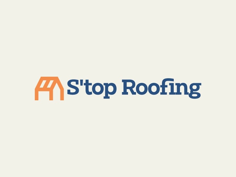 S'top Roofing logo design