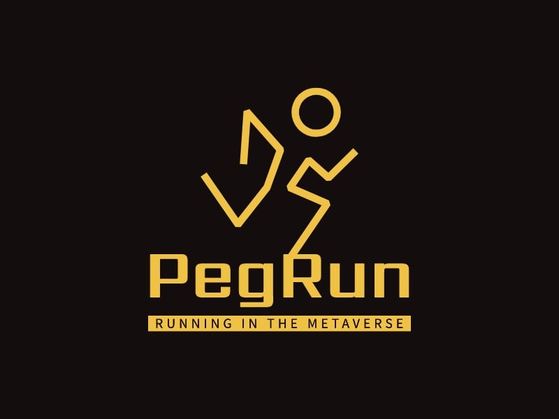 PegRun logo design