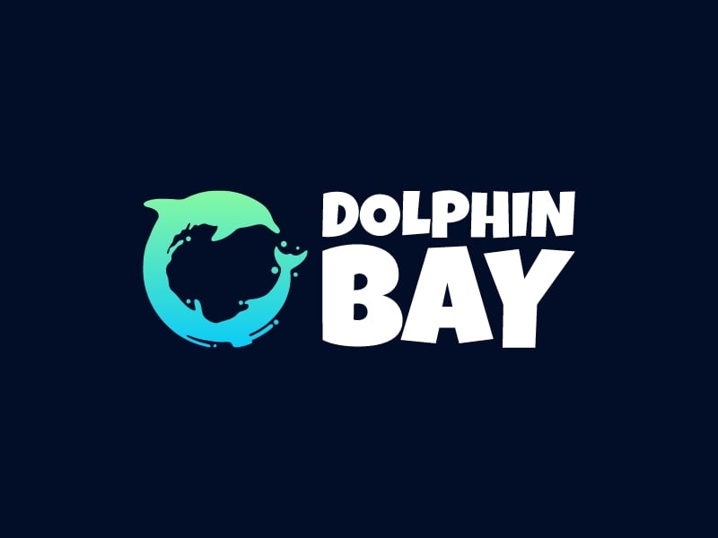 Dolphin bay logo design