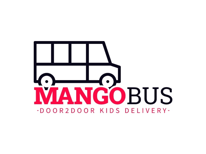mango bus logo design