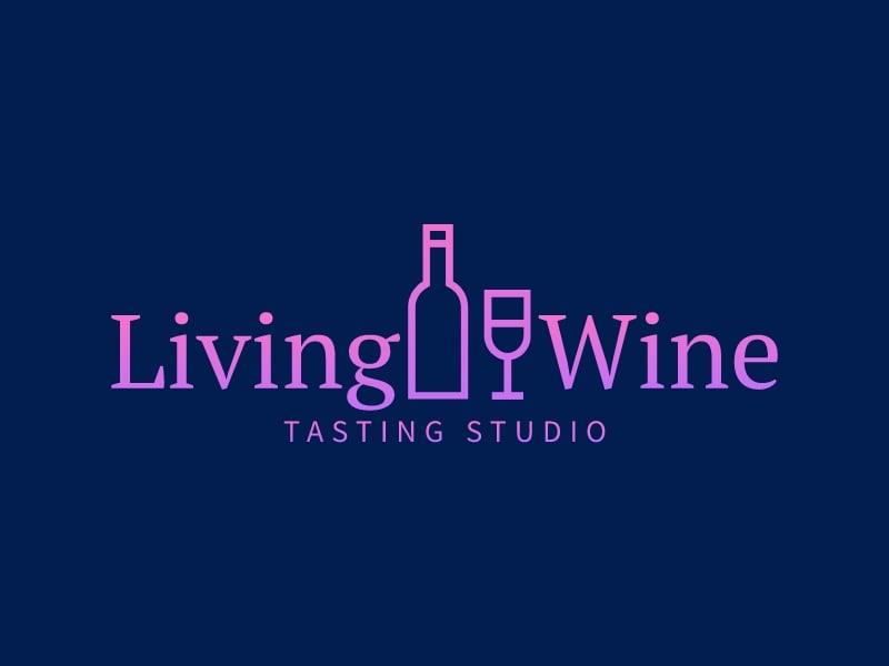 Living Wine logo design