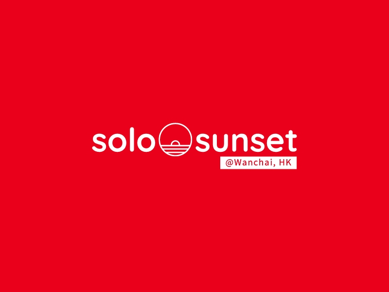 solo sunset logo design