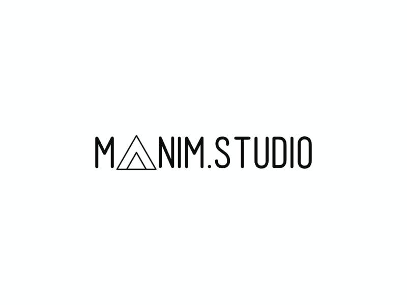 Manim.Studio logo design
