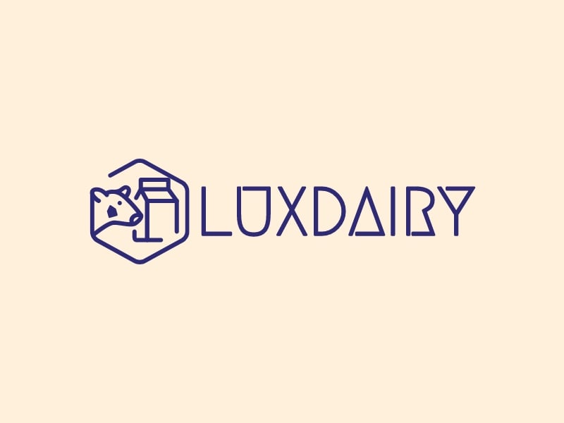 LUXDAIRY logo design