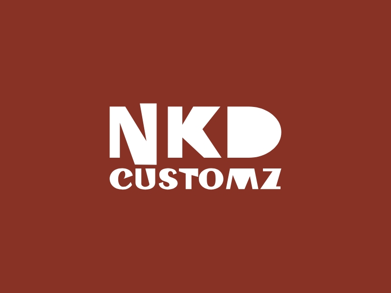 NKD Customz logo design