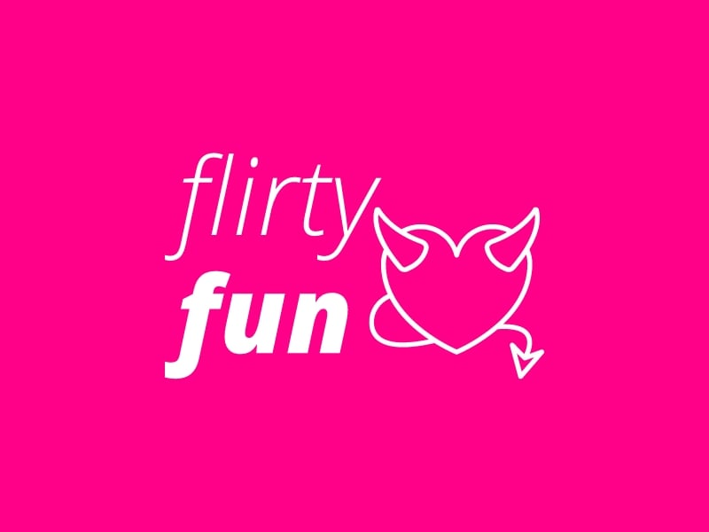 flirty fun logo design