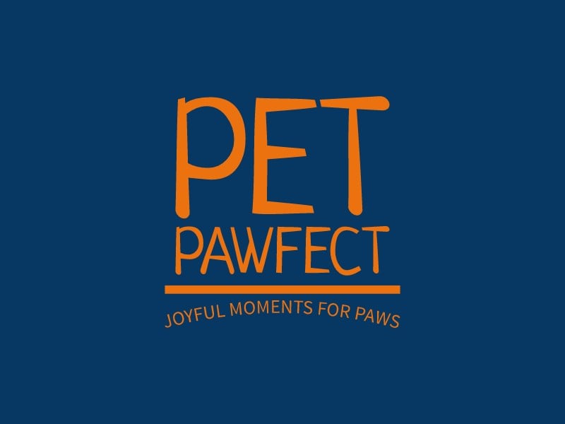 PET PawFect logo design