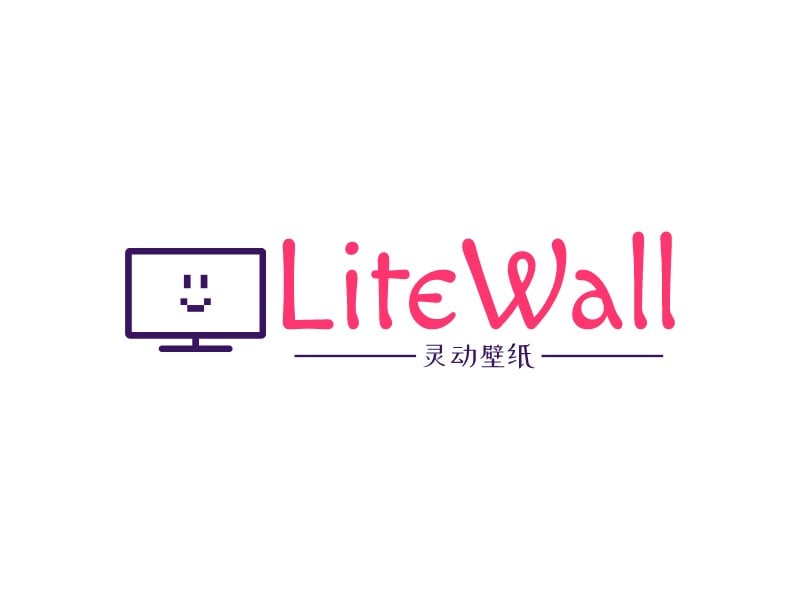 LiteWall logo design
