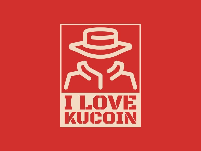 I Love KuCoin logo design
